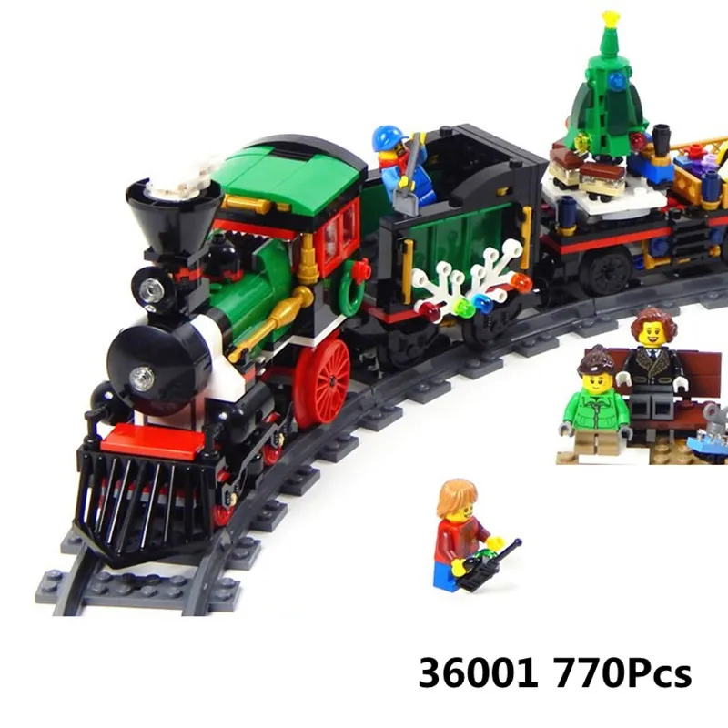 

Lepin 36001 770Pcs Creative Series The 10254 Christmas Winter Holiday Train Set Building Blocks Bricks Kid Toys Christmas Gift