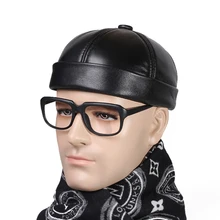 Новинка, круглая, натуральная кожа, унисекс, для взрослых, модная, теплая шапка, овчина, высокое качество, уличная шапка