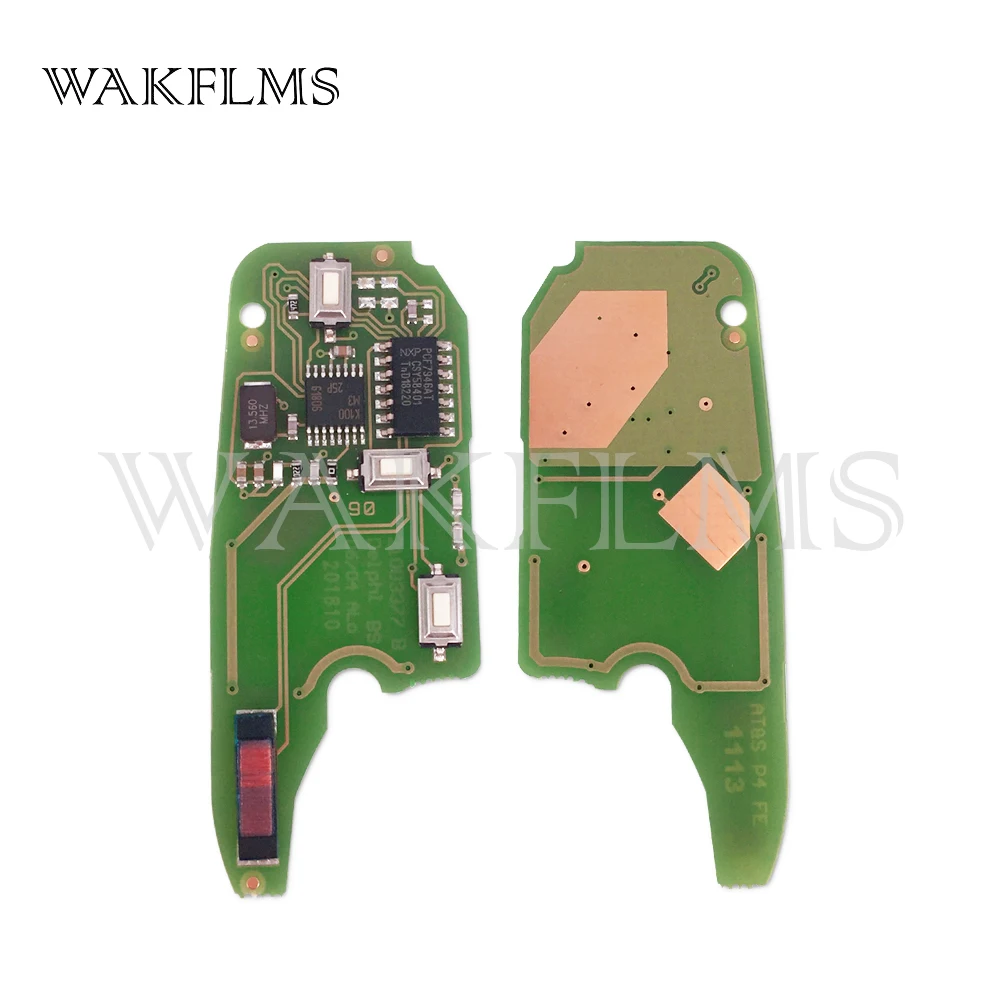 3 кнопки 433 MHz PCF7946A SIP22 флип-ключ для автомобиля пульт дистанционного управления для Citroen Немо 2007 2008 2009 2010 2011 2012 2013 71765697