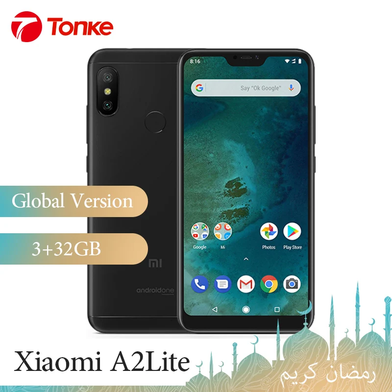 

Global Version Xiaomi A2 Lite 3GB RAM 32GB ROM Smartphone 5.84" Full Screen Snapdragon 625 Octa Core 12MP+5MP 2 Camera 4000mAh