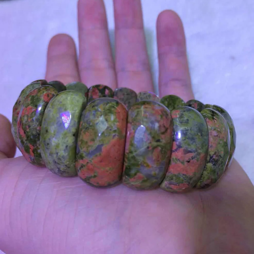 

natural unakite stone beads bracelet natural gemstone bracelet fashion jewelry for woman for gift wholesale !