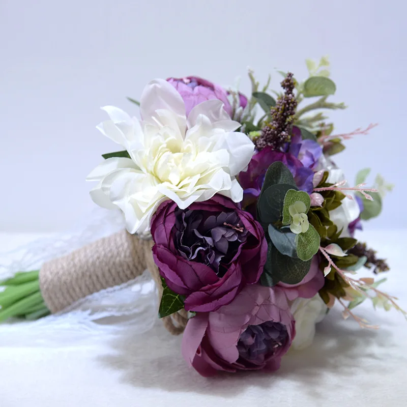 Искусственный цветок для свадьбы подарок 2019 европейский и американский открытый стиль Свадебный букет на день рождения свадебные
