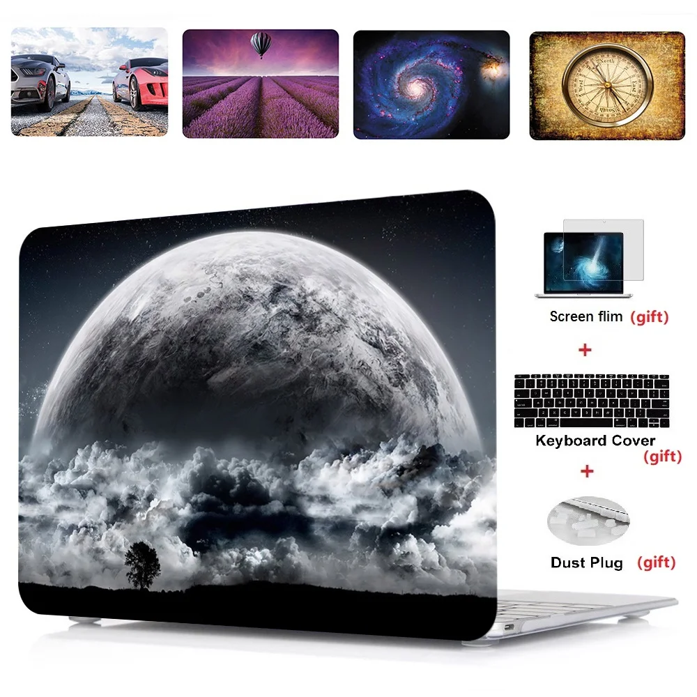 4in1 Printing Laptop Hard Case Shell Keyboard Cover Screen Film For font b Apple b font