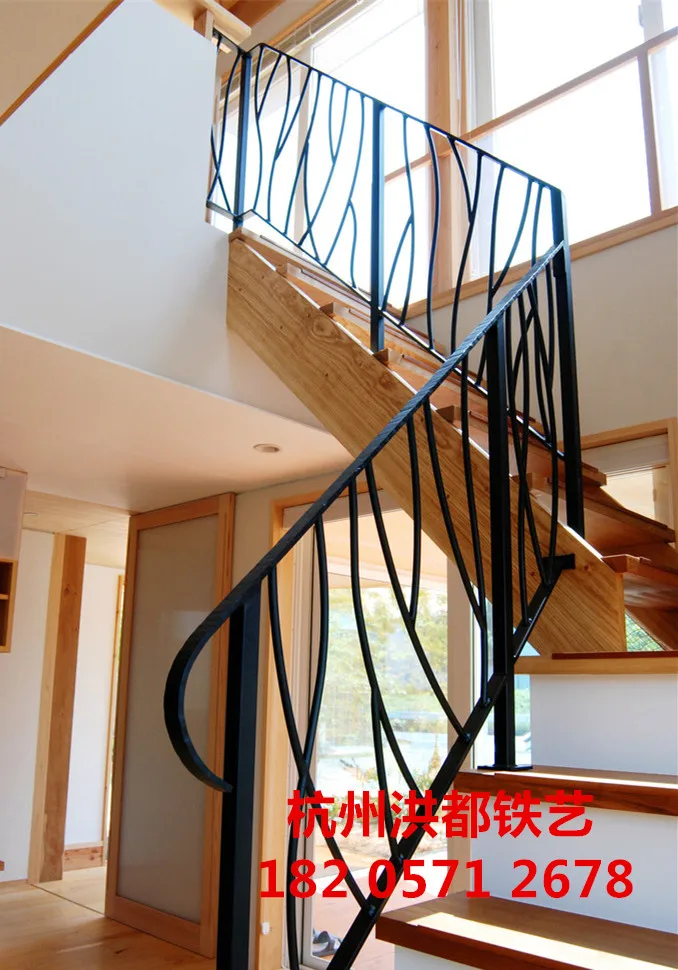 Hangzhou Iron Staircase Handrail Indoor European Artistic