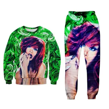 

3D Print Rihanna Hoodies Sweatshirt Men Women Pullovers Autumn Winter Jumpers Christmas Gifts Men Tops Unisex Sweatpants
