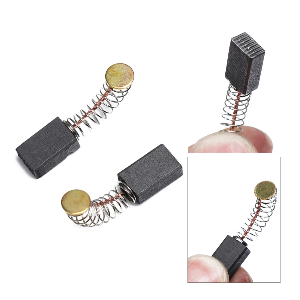 10Pcs Mini Drill Electric Grinder Replacement Carbon Brushes 5x8x13mm Spare Parts For Electric Motors Rotary Hand Tool