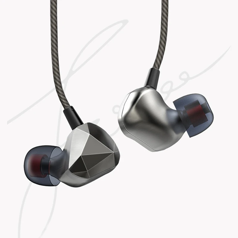 Rehimm Stereo In-Ear Earphone Metal Sport Music Phone Earbuds MIC Wire-Control Haevy Bass Zinc Drive-by-Wire Headset