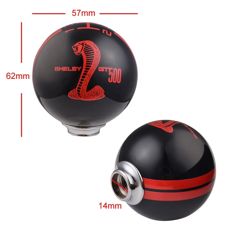 Universal Car Manual Auto Refit Cobra Resin Shift Knob Shelby Cobra Style GT500