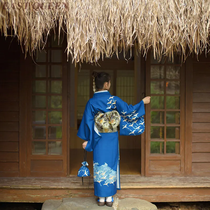 japanese kimono traditional dress cosplay female yukata women haori Japan geisha costume obi Japan asia dress KK2248