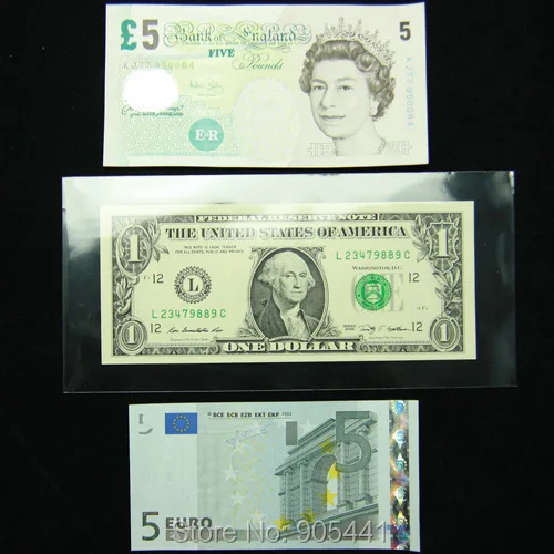 100pcs Big Size Money Currency Stamp Sleeves 19CM*9CM Holders High Quality coin stamp holders