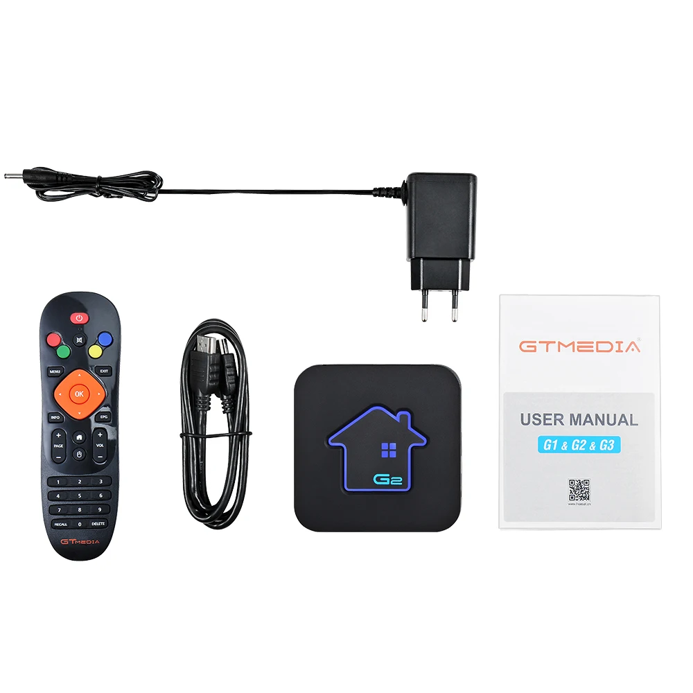 GTMEDIA G2 ТВ коробка+ IP ТВ сервер 4K ТВ-приставка Android 7,1 со сверхвысоким разрешением Ultra HD, 2G/16G WI-FI Google Cast Netflix IPTV Set-top Box Media Player
