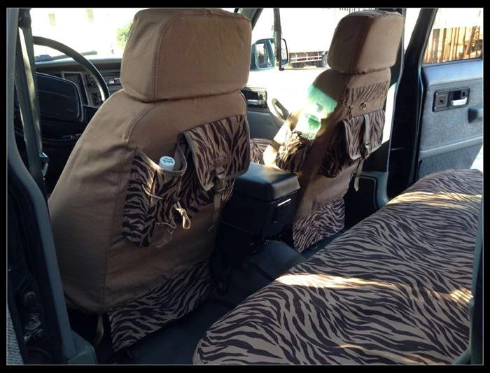 

Yellowish brown leopard print casual canvas car seat covers 4wd seat cover function seat cover models customize for Ford Focus