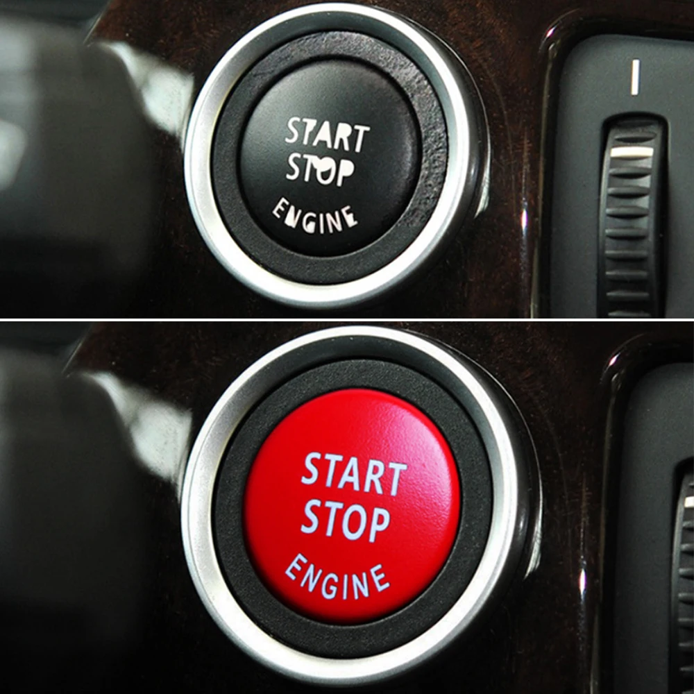 

Auto Car Start Stop Engine Key Accessories Switch Decoration Engine Button Replace Cover for BMW X5 E70 X6 E71 3Series E90 E91