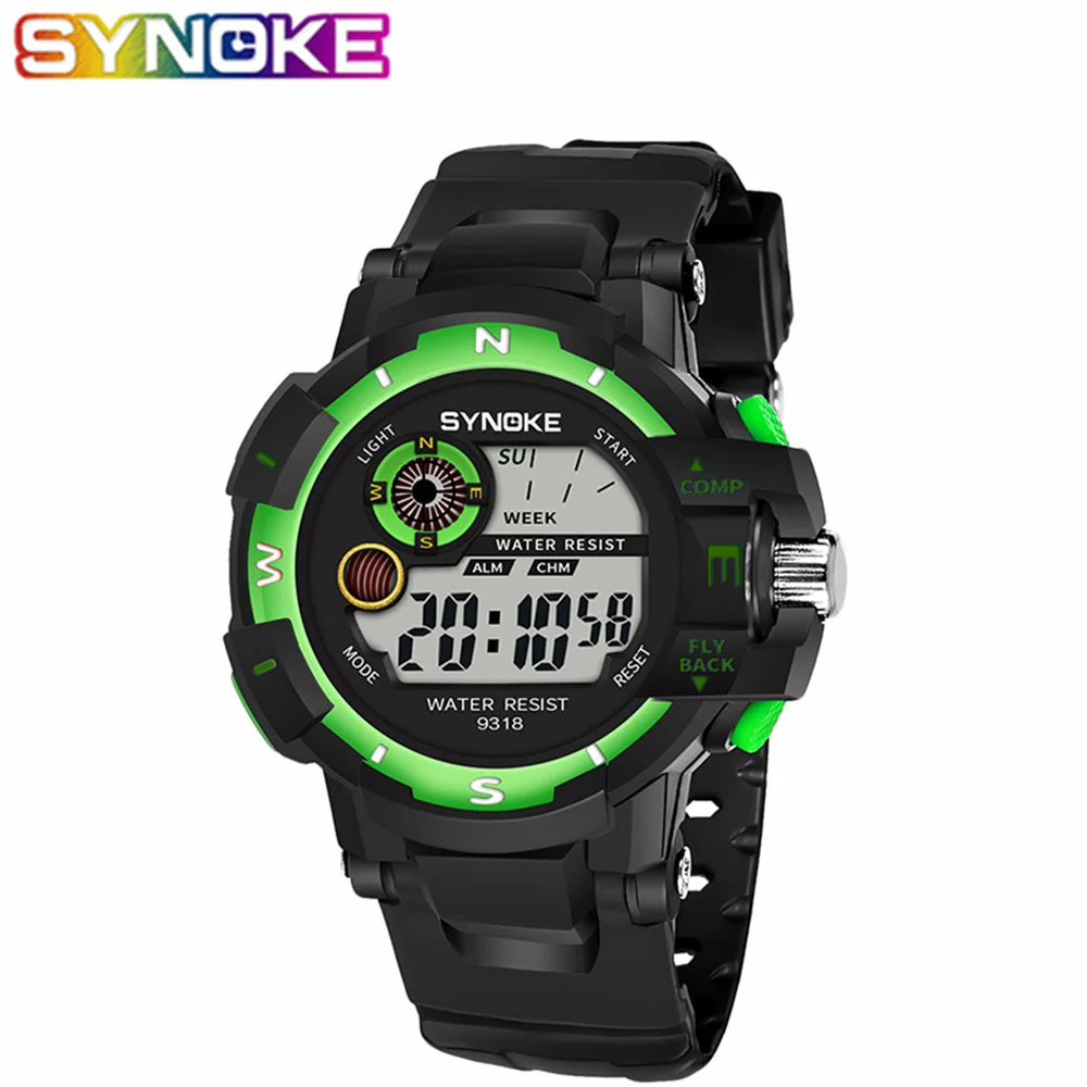 

SYNOKE New Arrival 2019 Men Sport Watches G Electronic Watch Multi-functional Shock LED Digital Watch Men 30M Waterproof Watches