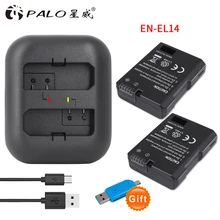 2Pcs EN-EL14 EN-EL14a ENEL14 EN EL14 EL14a Battery + LED USB Dual Charger for Nikon D3100 D3200 D3300 D5100 D5200 D5300 P7000
2Pcs EN-EL14 EN-EL14a ENEL14 EN EL14 EL14a Battery + LED USB Dual Charger for Nikon D3100 D3200 D3300 D5100 D5200 D5300 P7000