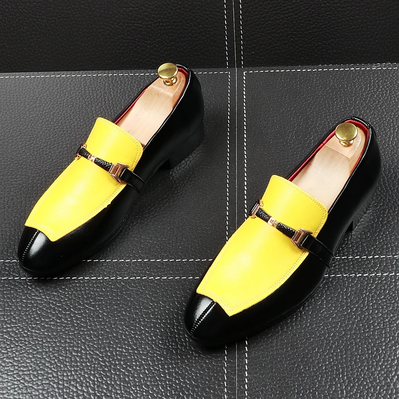 

Designer 2019 Red yellow Loafer Shoes Men Round Toe Slip On Tassel Moccasin Casual Boat Shoes For Driver