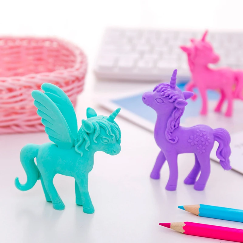 

Creative Animal Unicorn Eraser Cute School Kids Boy Supplies Mini Toy Gift Children Supplies Stationery Eraser Rubber Correction