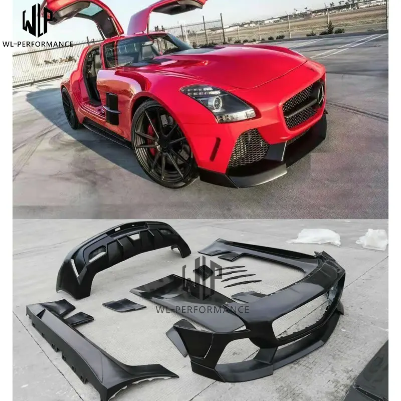 奔驰SLS AMG R197 Black MISHA 宽体大包围套件 2