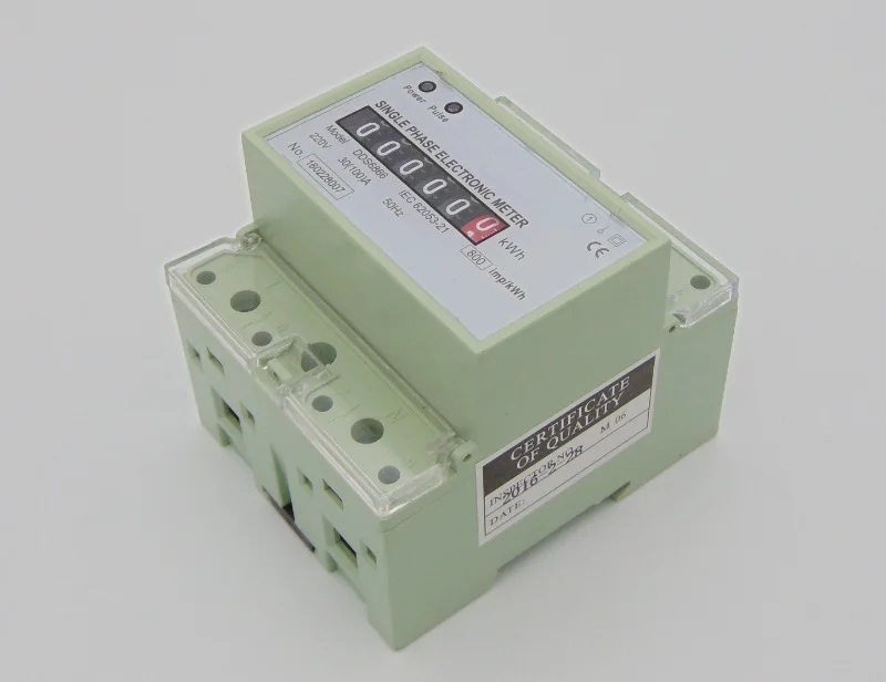 220V 30 (100) A 50HZ однофазный din рейку киловатт час кВт · ч метр|meter box|phase coolermeter calibration |