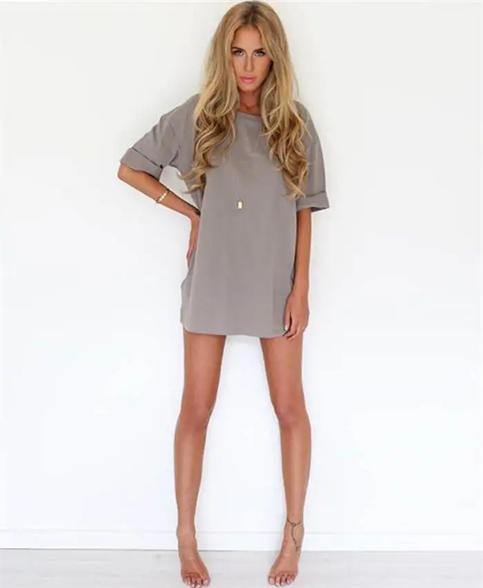 loose short casual dress