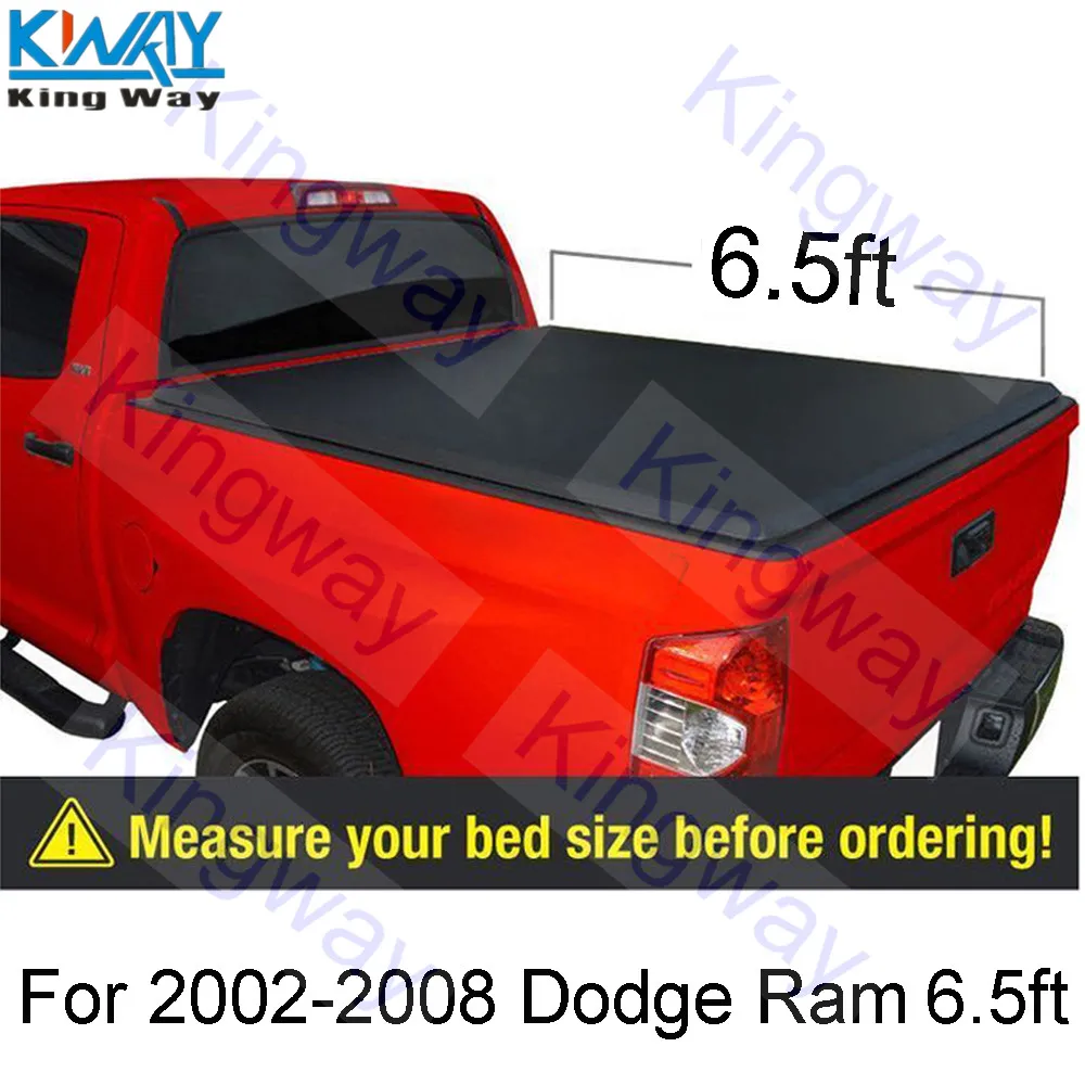 King Way-6.5FT короткая кровать жесткий трехслойный Tonneau чехол для 2002-08 Dodge Ram 1500 2500 3500