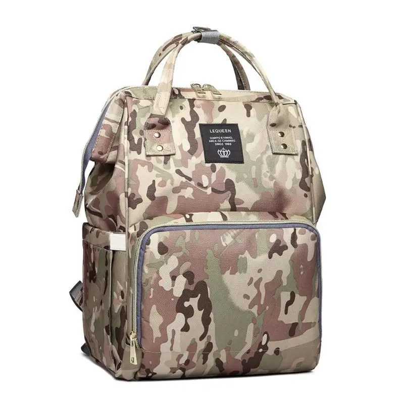 lequeen camo diaper bag