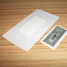 100 шт./лот Этикетка RFID NFC/Стикеры/тег 13,56 МГц ISO 14443A Mifare1K S50 с круглым носком; 36*15 мм, белый цвет