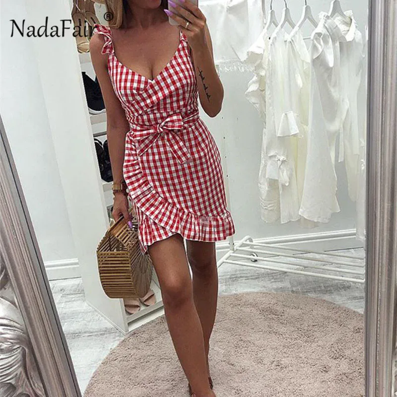 plaid mini dress130_