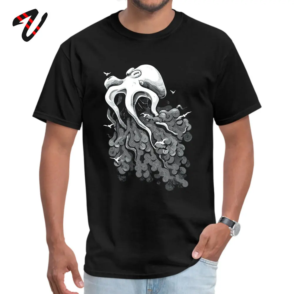 

Deep Cloud Crew Neck Top T-shirts VALENTINE DAY Printed Tops & Tees Short Nirvana 2019 Discount Kanji Fabric Tops Shirt Men