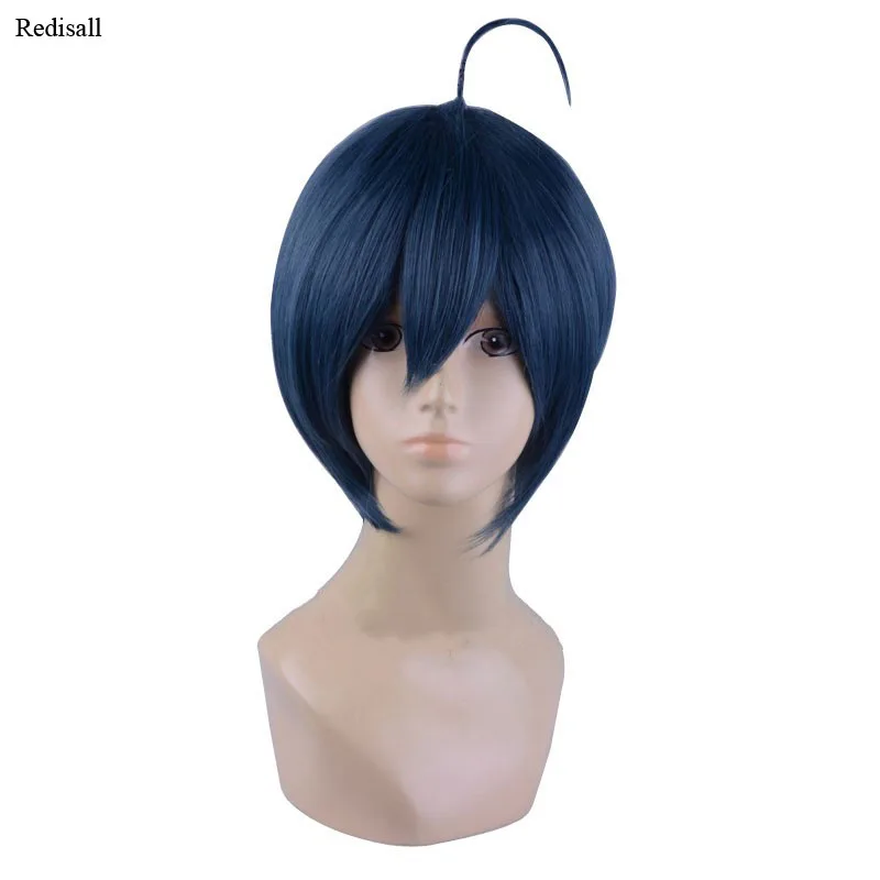 Danganronpa Dangan Ronpa Saihara Shuichi темно синие короткие волосы косплей парик Хэллоуин