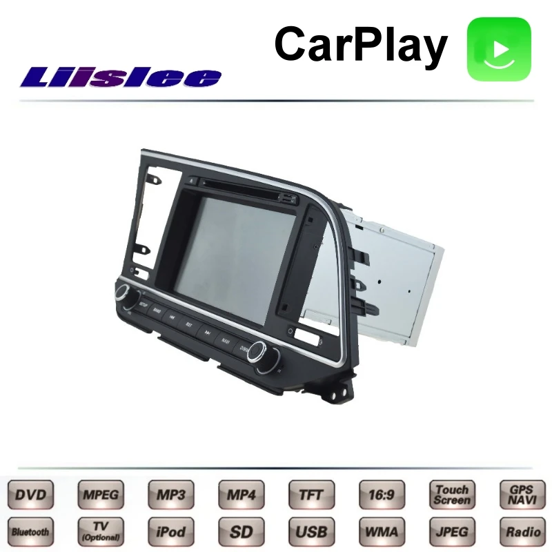 Perfect For Hyundai Elantra AD 2015 2016 2017 LiisLee Car Multimedia TV DVD GPS Radio Carplay Original Style Navigation Navi 1