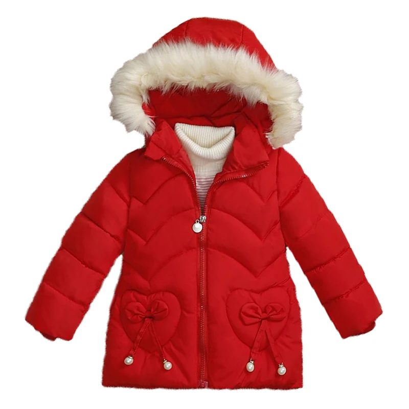 

Autumn Girls Jackets Children Clothing Coat Baby Kids Winter Warm Hooded Outerwear For Jacket Girl Fashion Cute Thicken Coat Hat