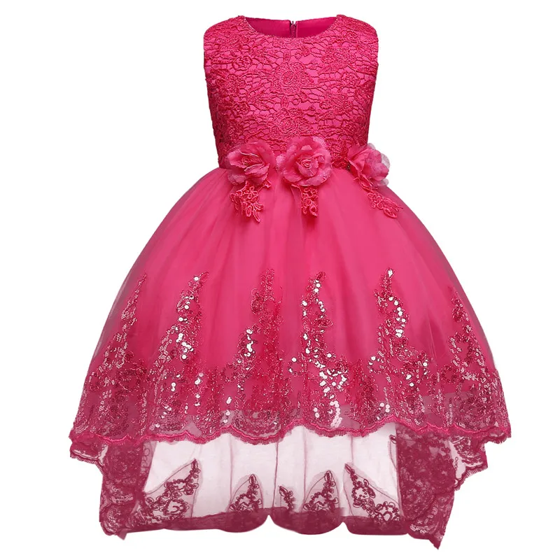 

Luxury Baby Girl Lace Christening Gown Dress Formal Teenage Girl Party Dresses For Girl Children Kids Evening Prom Designs 12Yrs