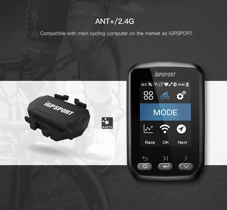 ANT+& Bluetooth беспроводной датчик скорости для gps Велоспорт компьютер совместимый GARMIN Edge 520 Bryton iGS10 iGS50E iGS618