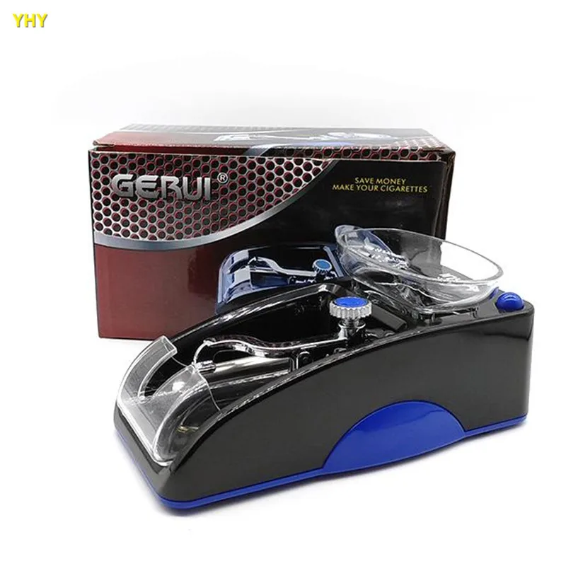 Automatic Electric Cigarette Injector Rolling Machine Tobacco Maker Roller Electronic Grinder Crusher Dry Herb Vaporizer blue red color05