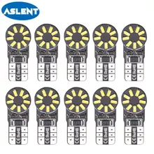 Buy Aslent 10X T10 W5W Led Car Light Bulbs 6000K Canbus Error Free Clearance Light Break Lights Turn Signal Reading Decoding Light Free Shipping