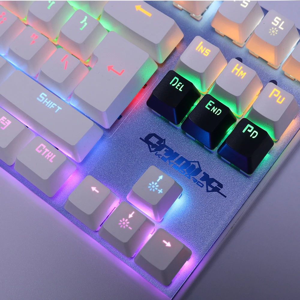 Gaming Mechanical keyboard mouse combo Backlit LED led Anti-ghosting Luminous+ gaming mouse 6 butto