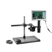 Hayear USB 5.0MP 9 ''экран камера для планшета цифровой микроскоп с камерой с подставкой Универсальный кронштейн 144 Led для печатная плата для мобильных телефонов ремонт