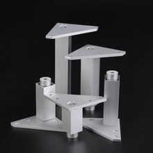 25 мм квадратный регулируемый шкаф ноги пространства Алюминиевые ножки для мебели буфет, стол, диване, комод кресло ноги высокое значение