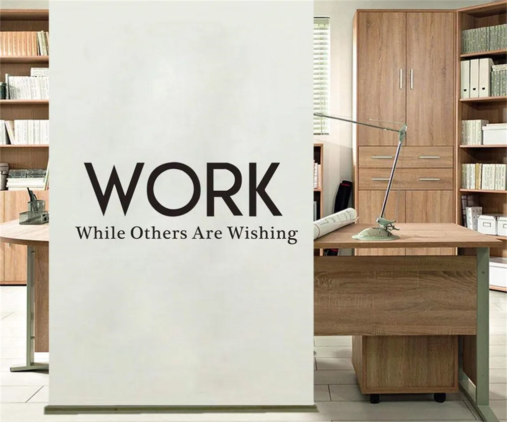 2019 New Creative Wall Sticker With 'Work' Paints DIY Family Home Removable Mural Decals Vinyl Art Room Decor | Дом и сад