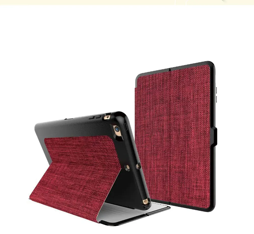 

New style canvas Tablet Case For apple ipad mini  4/mini 1 2 3 Shockproof Stent Tablet Cover free shipping