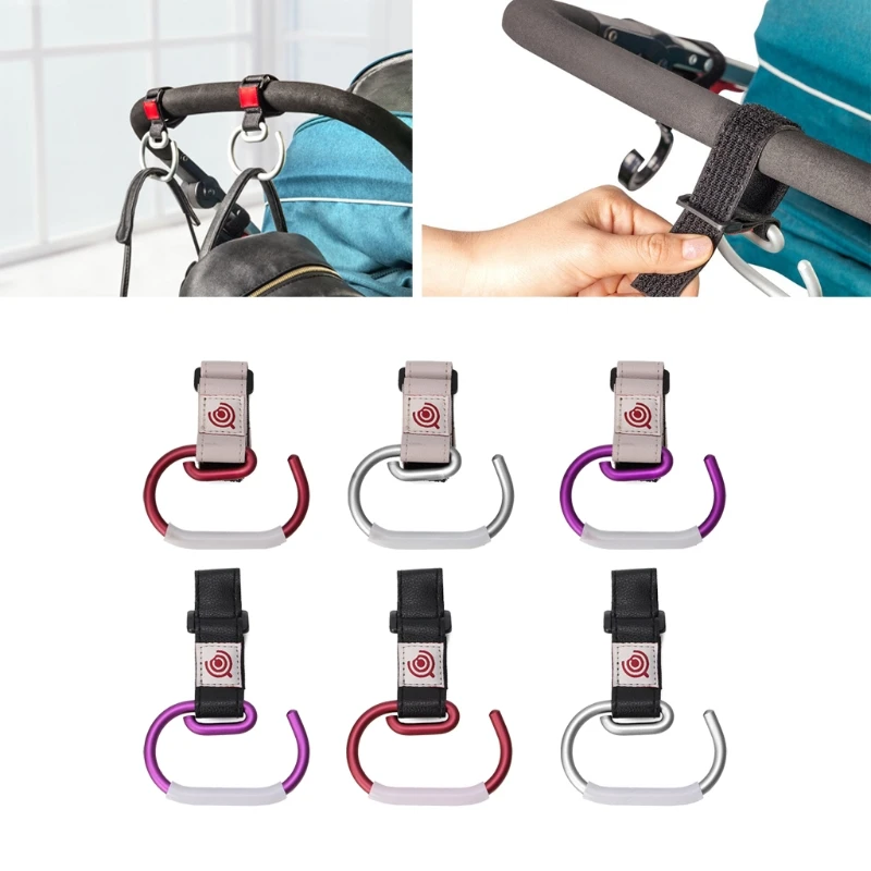 QILERJVS Universal Baby Stroller Hook Cart Shopping Bag Clip Hanging Hook Pushchair Hook Hanger Baby Stroller Accessories
