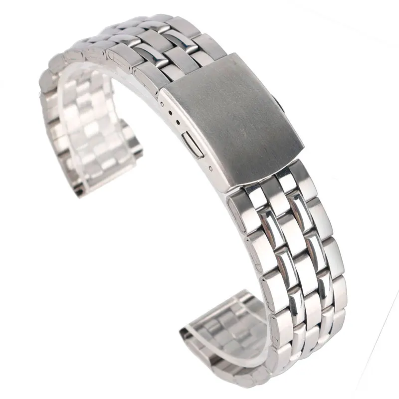 20mm Stainless Steel Mesh Watchstrap With Fold Over Clasp With Push ...