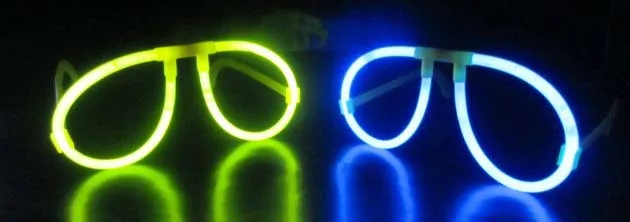 100 шт разноцветные светящиеся игрушки Led очки ожерелье Браслеты флуоресцентный фестиваль неоновые вечерние принадлежности концертный Декор