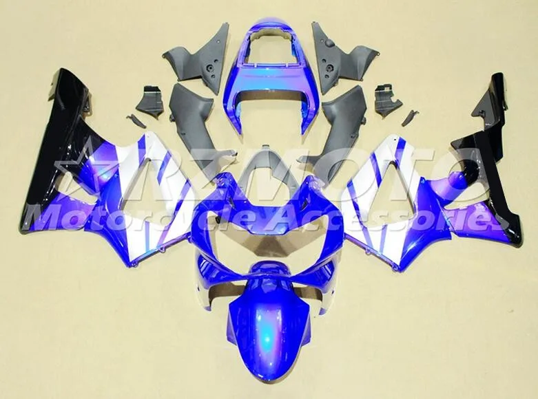 

4Gifts New ABS fairings kit Fit for HONDA CBR 929RR 929 2000 2001 CBR929RR 00 01 CBR 900RR fairing set custom blue silver