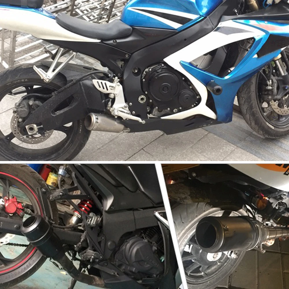 Motocicleta Universal tubo de Escape silenciador de Escape 36-51mm 61mm para Ducati 1199 Ducati S Tricolore Hypermotard SP monstruo 620