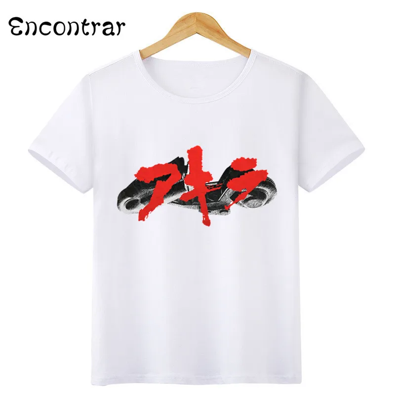 Детская футболка с японским аниме Акира для мальчиков и девочек детские топы с короткими рукавами, Детская футболка HKP3061 - Цвет: HKP3061Q