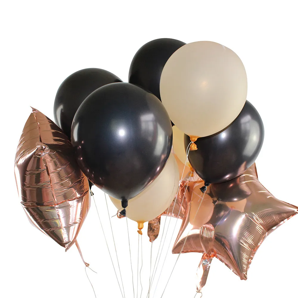 

Rose Gold Foil Balloon Set Helium Confetti Birthday Wedding Party Love Decor Show Anniversaire Bapteme Mariage Lumineux19MAR18
