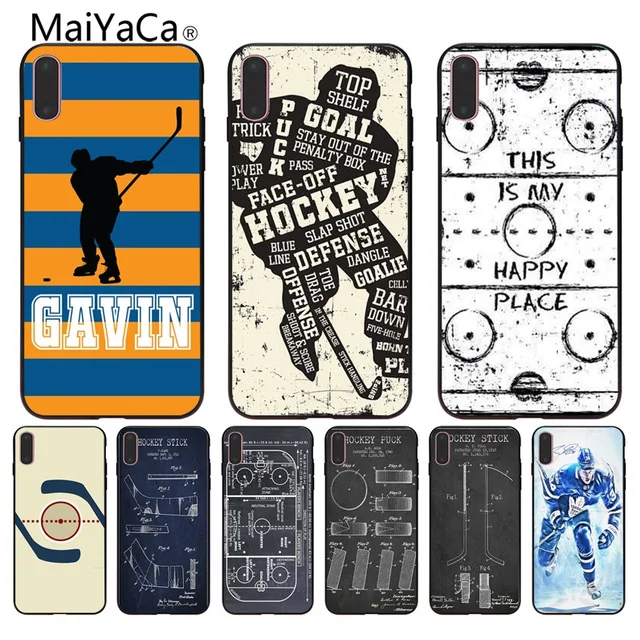 MaiYaCa хоккейный Топ 1 шт. для iPhone 4S SE 5C 5S 6 6S 7 8 Plus X XR XS MAX черный мягкий чехол телефона