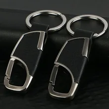 Металлическая, для машины, первый слой воловьей кожи брелок для ключей для Audi A-series C-series S-series SQ-series RS-series Q3 Q5 SQ5 Q7